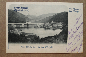 Ansichtskarte AK Elfeld See Lac Elfeld Vogesen Elsass 1899 Staudamm Gebäude Ortsansicht Frankreich France 68 Haut Rhin